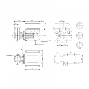 Консольно-моноблочный насос Grundfos NBE 80-160/167AAF2AESBAQEQW1