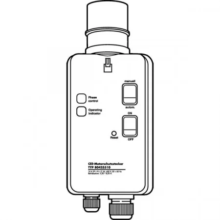 Штекер для защиты мотора Wilo 5,5-8A 400V MIT DI